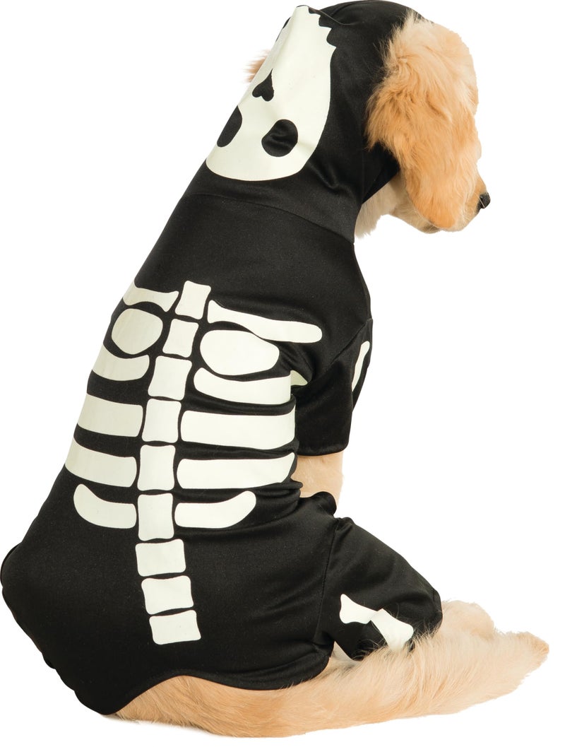 Rubies Glow in The Dark Skeleton Pet Costume for Dogs or Cats, XL - Image 1